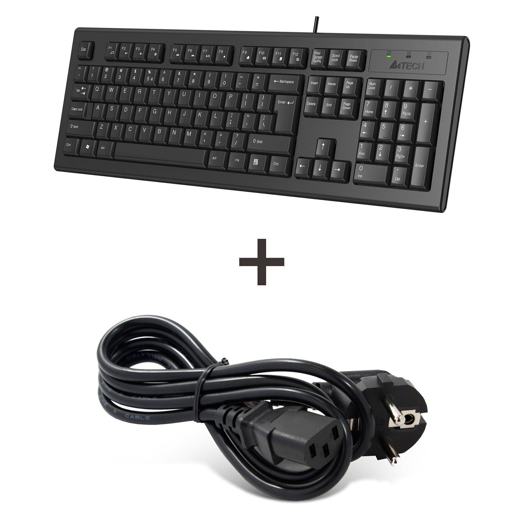 Б/у проводная клавиатура + Кабель питания